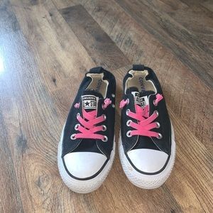 Converse navy blue pink all star sneakers shoes size 7